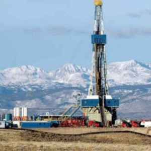 oil well in Rockies